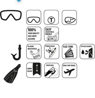 Set Snorkel Niños Schildkrot Bermuda 3 Piezas