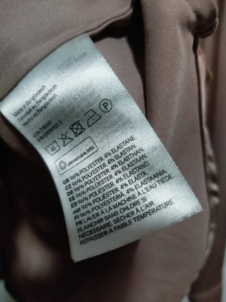 Camisa sedosa taupe H&M XS