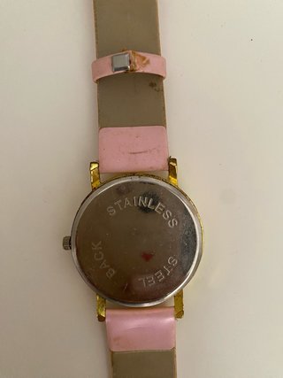 Orologio donna con cinturino rosa e quadrante flor