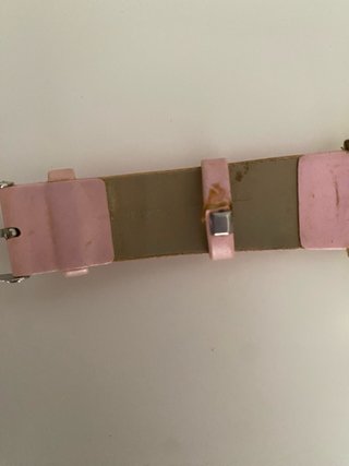 Orologio donna con cinturino rosa e quadrante flor