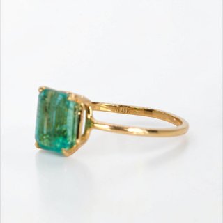 Anillo Oro 18K Esmeralda Natural 1,9ct