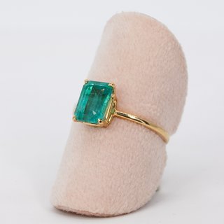Anillo Oro 18K Esmeralda Natural 1,9ct