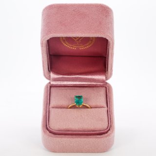 Anillo Oro 18K Esmeralda Natural 1,9ct