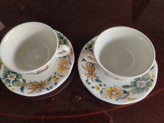2 tazas y platos La Cartuja de Sevilla