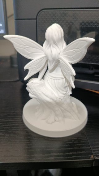 Scultura fata bianca