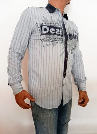 Camisa de rayas Desigual talla L estrecha.