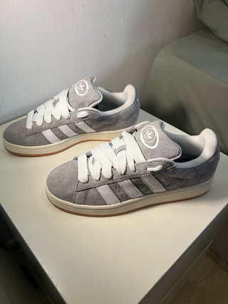 Adidas Campus Gris y Blanco