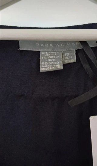 Vestido seda joya Zara Collection