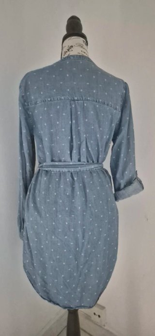 Vestido tejano C&A con estampado