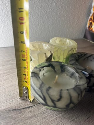 Set 4 Candele Cera Artigianali