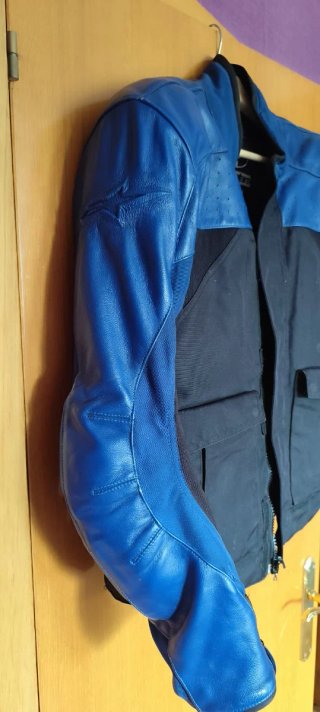 Chaqueta Moto Alpinestars Azul y Negra