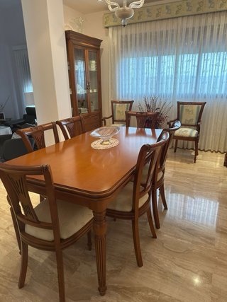Conjunto comedor madera maciza