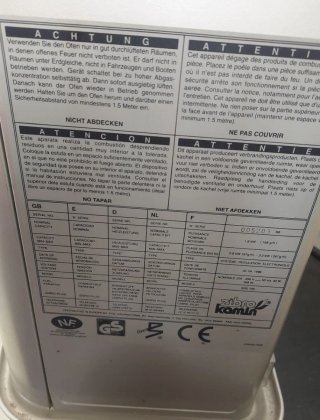Estufa de parafina Zibro