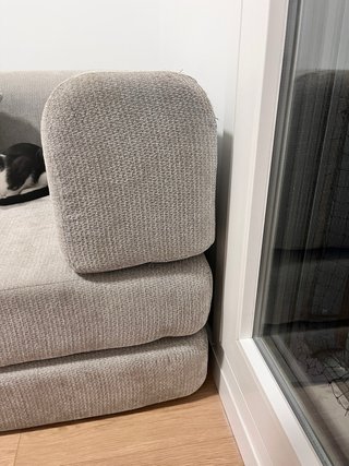 Sofá modular 3 plazas gris tela (sofá cama)