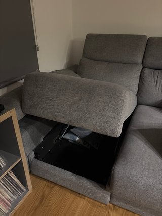 Sofá Chaise Longue Gris 270x160