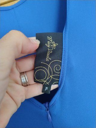 Mono largo azul fiesta