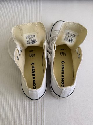 Converse plataforma bajas blancas