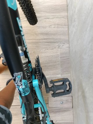 Bicicleta Montaña Doble Suspensión Negra/Azul