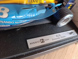 Renault F1 R24 Fernando Alonso 1:18 Hot Wheels