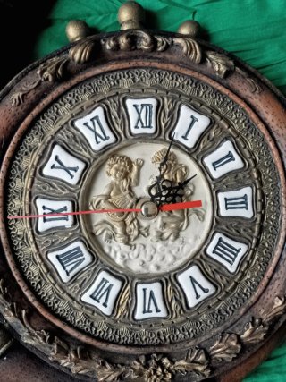 Reloj de pared trompa de caza