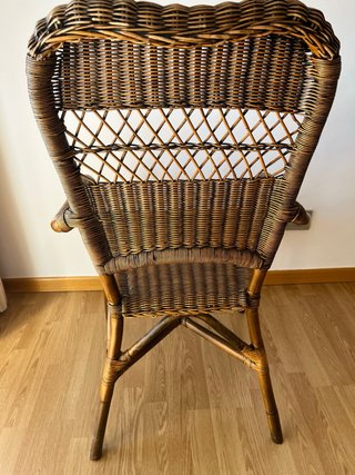 Poltrona vintage in vimini