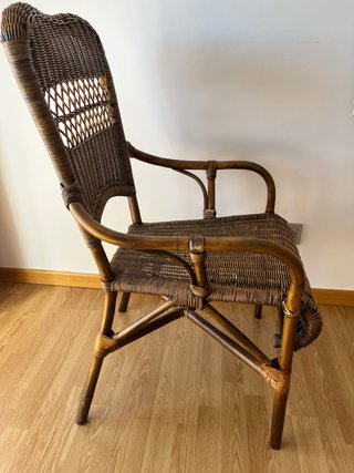 Poltrona vintage in vimini