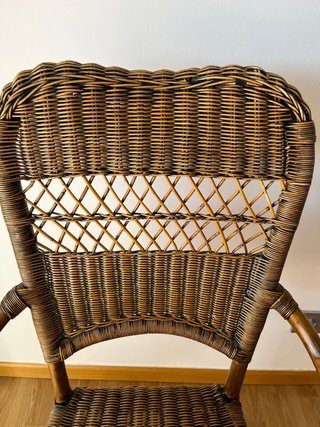 Poltrona vintage in vimini