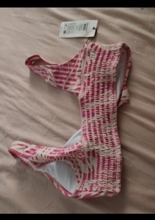 Top Bikini Vero Moda Rosa Rayas