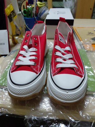 Tenis Converse plataforma rojos sin estrenar T41