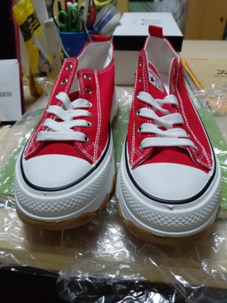 Tenis Converse plataforma rojos sin estrenar T41