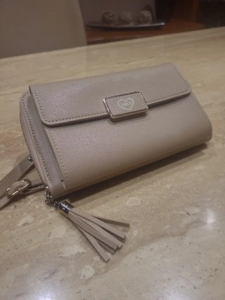 Bolso cartera pequeño con bolsillo móvil