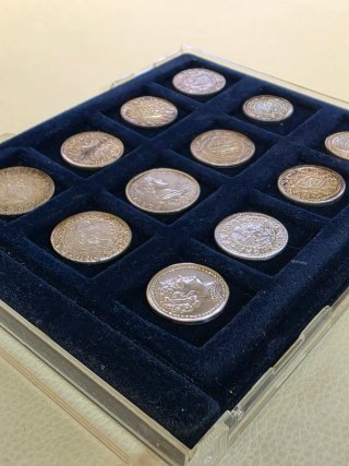 Colección 12 Monedas Plata 800 mm Valencianas