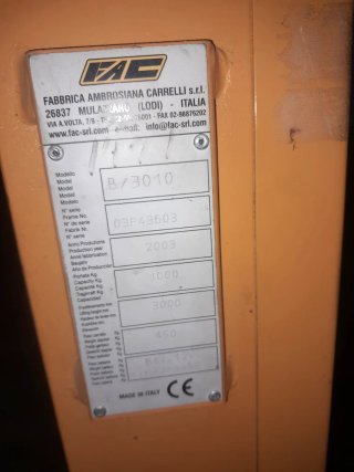 Apilador FAC 1000kg