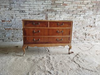 Cómoda vintage de madera 4 cajones 98x45cm