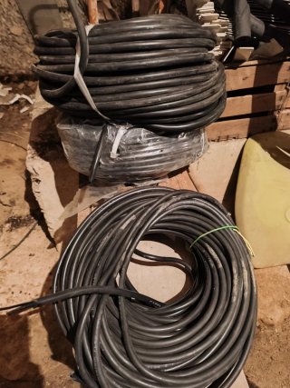 Lote Manguera Cable Eléctrico Negro por metro