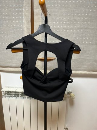 Top Corsé Negro Zara Talla S
