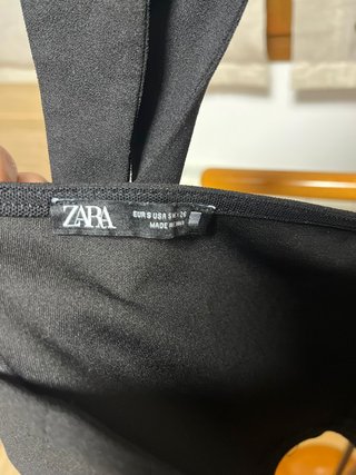 Top Corsé Negro Zara Talla S