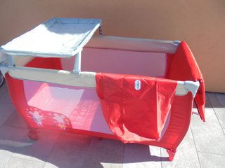 CUNA VIAJE BEBE + PARQUE INFANTILASALVO RATON ROJO