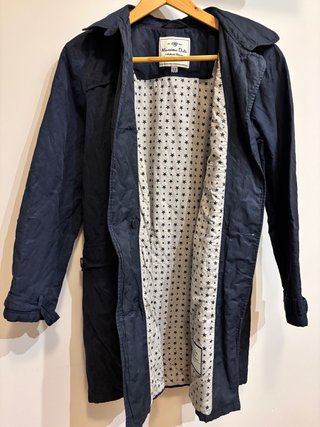 Gabardina Massimo Dutti Azul Marino talla 166/172