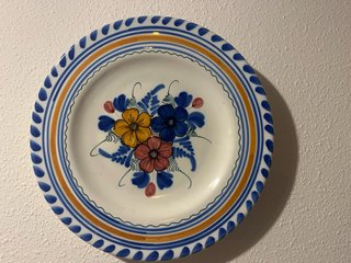 Conjunto de platos decorativos  cerámica