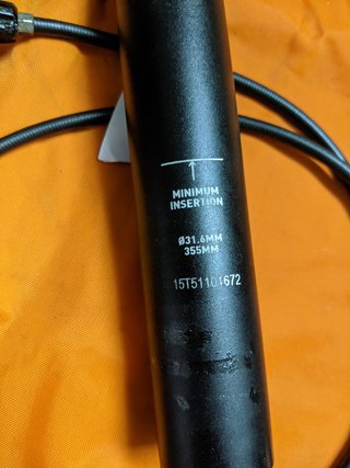 Tija Reverb Buena 31.6x355 100mm Externa Revisada