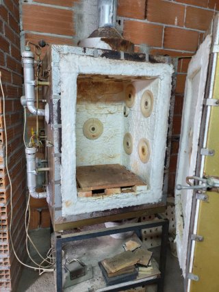Horno de cerámica industrial