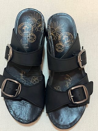 Sandalias Panama Jack Piel Negras Talla 37