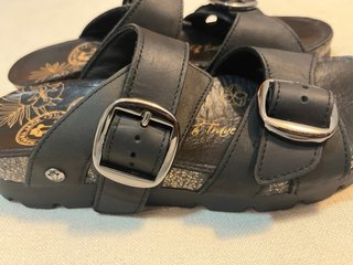 Sandalias Panama Jack Piel Negras Talla 37