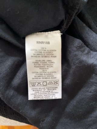 Vestido Naf Naf Negro Encaje