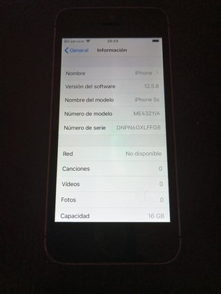 iPhone 5s 16 GB Plata