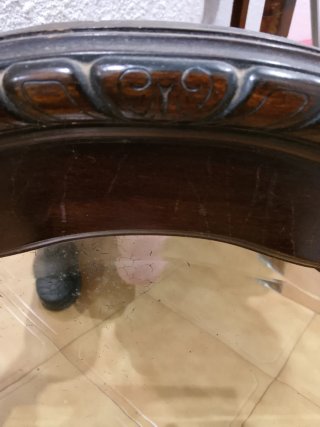 Espejo Antiguo de Nogal.