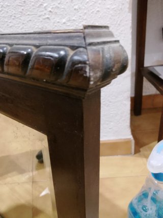 Espejo Antiguo de Nogal.