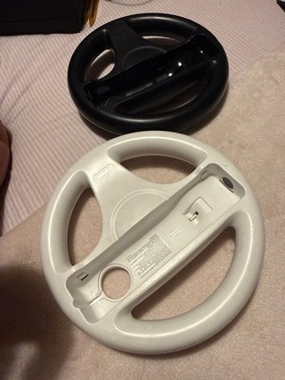Volante Wii Nintendo Nero e Bianco
