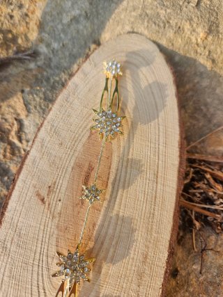 Cubre raíz joya dorado